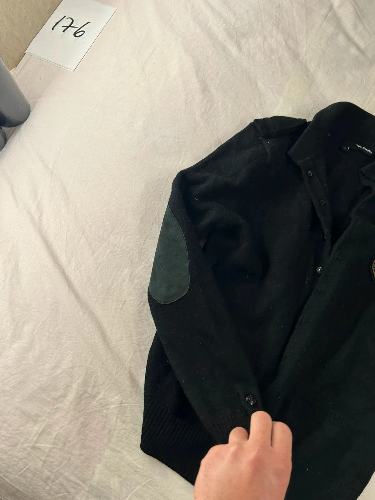 Jersey blazer cardigan negro The Kooples estilo vintage retro y2k – photo 7